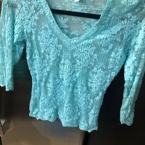 Moda pretty turquoise top